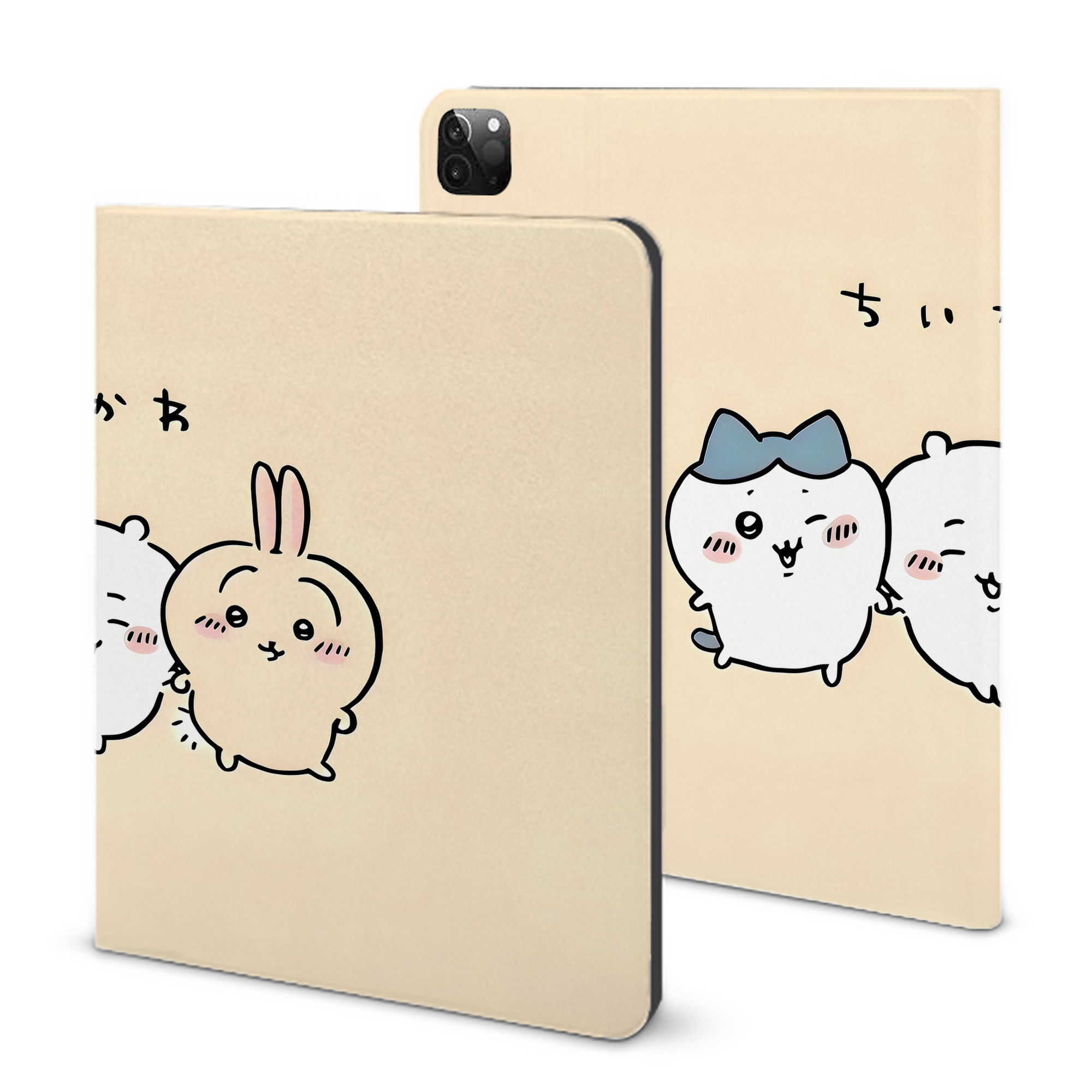 （画像用） ちいかわ Chii-kawa IPadケース ペンホルダー付き ブックスタイルデザイン